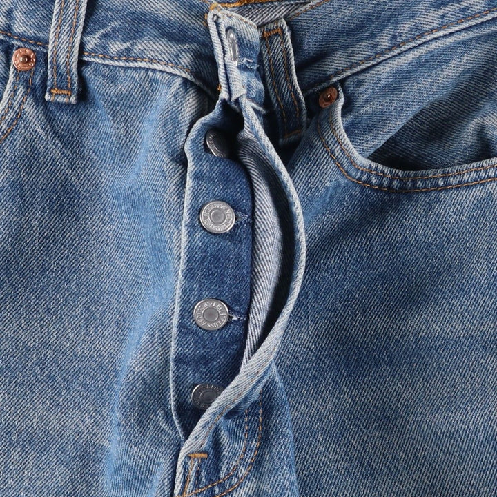 2000'S Levi's 00501-0114 Euro Model Straight Denim Pants, Men's W30 (approx.) cotton blue type Vintage Second Hand