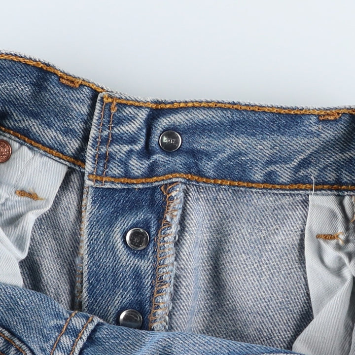 2000'S Levi's 00501-0114 Euro Model Straight Denim Pants, Men's W30 (approx.) cotton blue type Vintage Second Hand