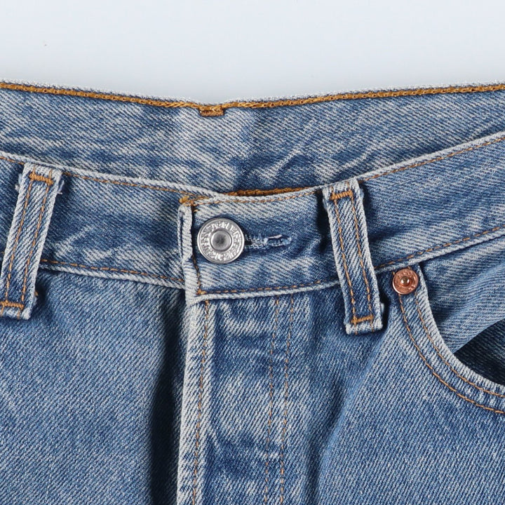 2000'S Levi's 00501-0114 Euro Model Straight Denim Pants, Men's W30 (approx.) cotton blue type Vintage Second Hand