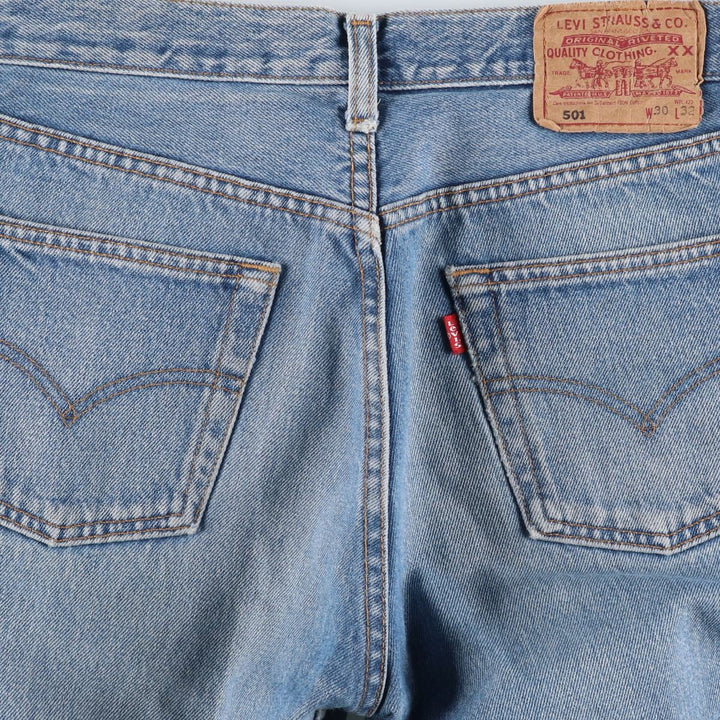 2000'S Levi's 00501-0114 Euro Model Straight Denim Pants, Men's W30 (approx.) cotton blue type Vintage Second Hand
