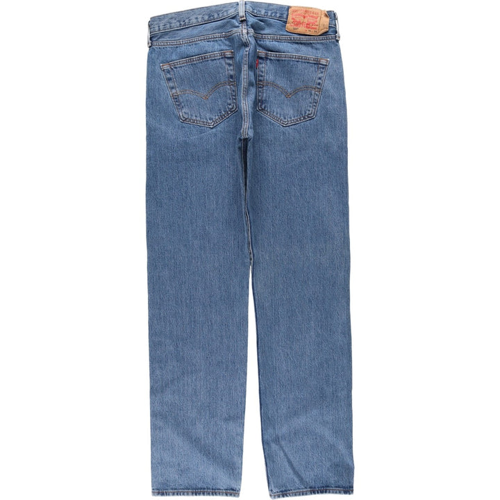 Levi's 501 straight denim pants for men, size W34 cotton blue type Vintage Second Hand