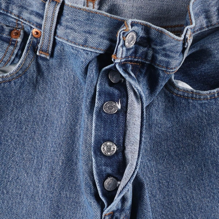 Levi's 501 straight denim pants for men, size W34 cotton blue type Vintage Second Hand