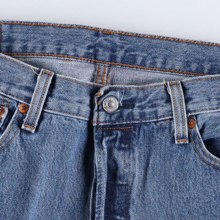 Levi's 501 straight denim pants for men, size W34 cotton blue type Vintage Second Hand