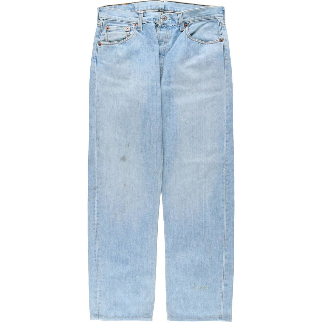 2000'S Levi's 00501-0106 Euro Model Straight Denim Pants, Made in England, Men's W33 (approx.) cotton blue type Vintage Second Hand