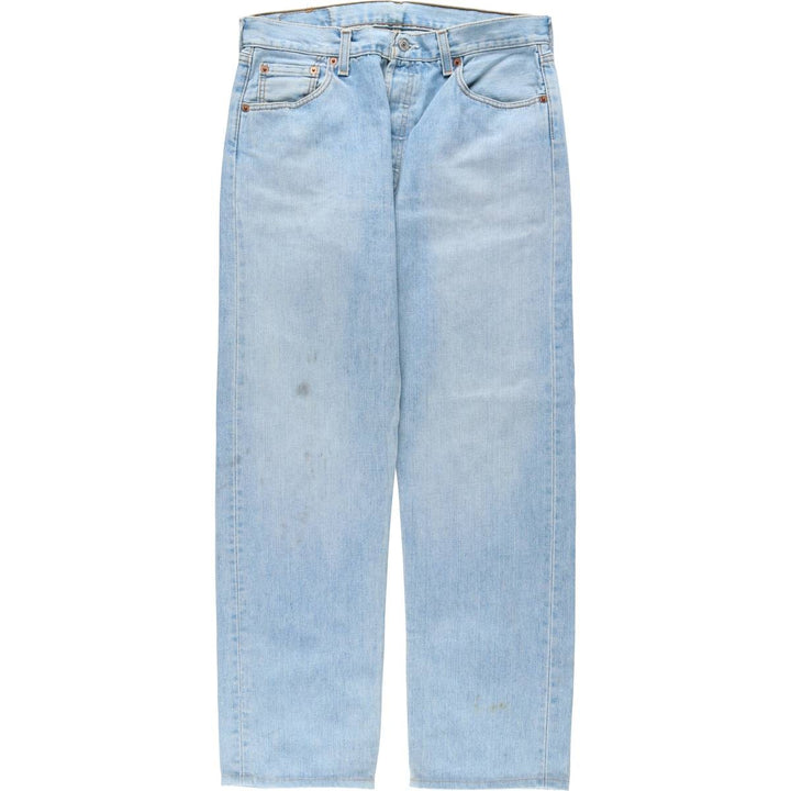 2000'S Levi's 00501-0106 Euro Model Straight Denim Pants, Made in England, Men's W33 (approx.) cotton blue type Vintage Second Hand