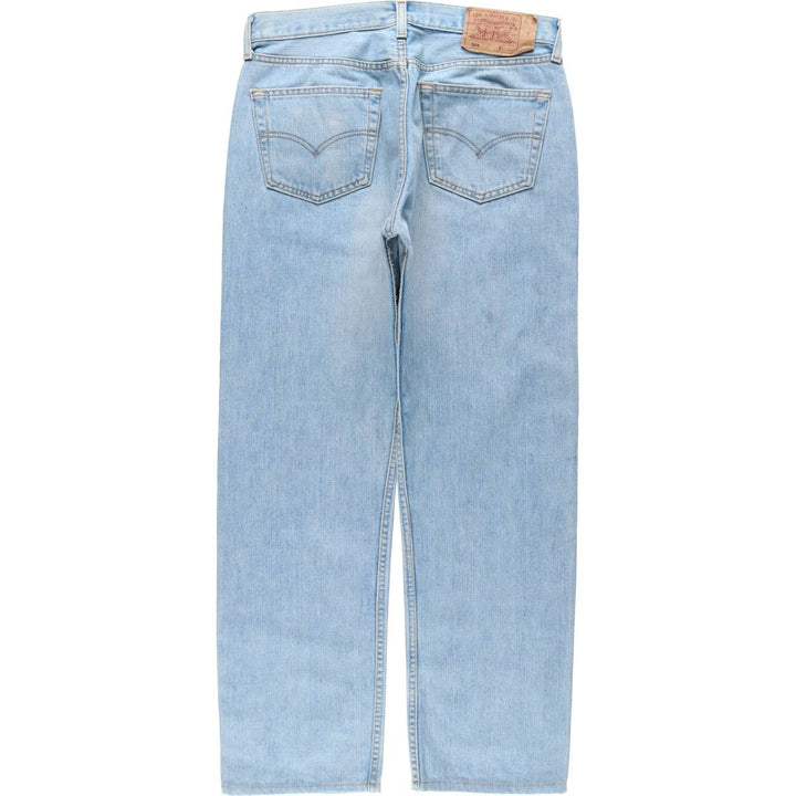 2000'S Levi's 00501-0106 Euro Model Straight Denim Pants, Made in England, Men's W33 (approx.) cotton blue type Vintage Second Hand