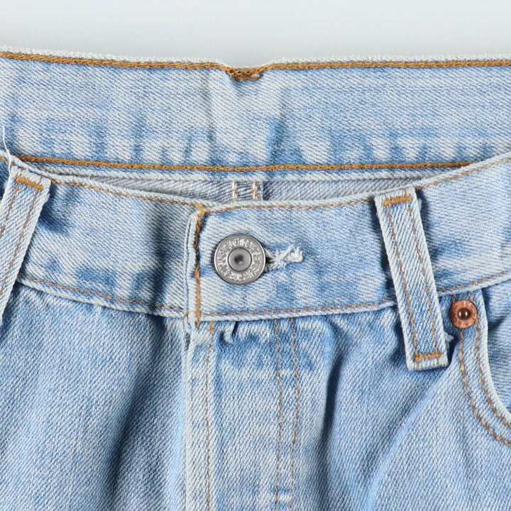 2000'S Levi's 00501-0106 Euro Model Straight Denim Pants, Made in England, Men's W33 (approx.) cotton blue type Vintage Second Hand