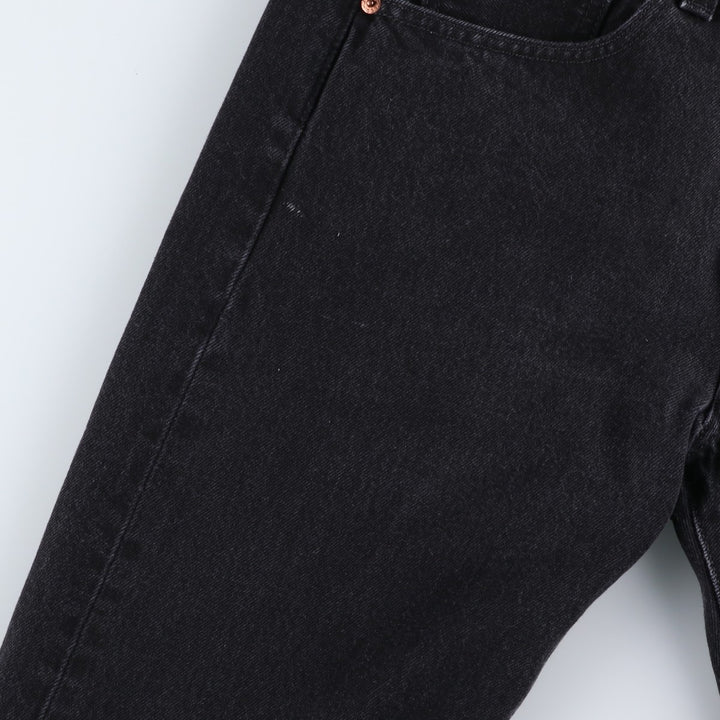 Levi's 501 Straight Leg Button-Fly Black Denim Straight Leg Jeans, Men's Size W31 (approx.) cotton black type Vintage Second Hand