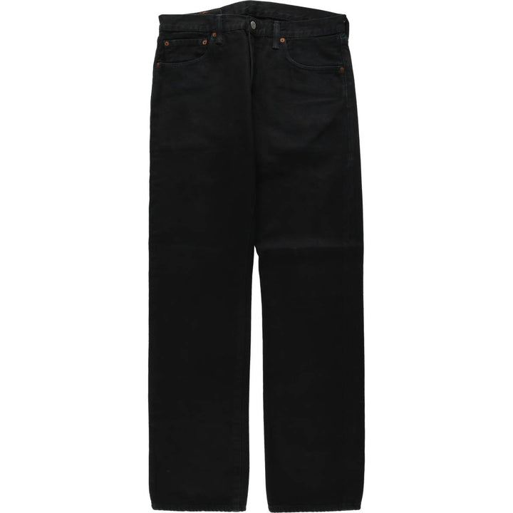 Levi's 501 Black Denim Straight Denim Pants for Men, W33 equivalent cotton black type Vintage Second Hand