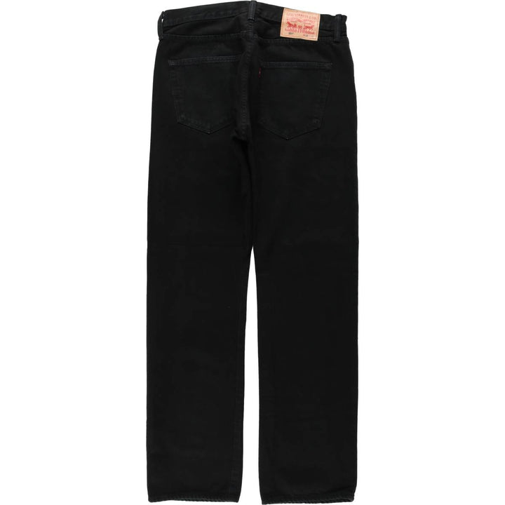 Levi's 501 Black Denim Straight Denim Pants for Men, W33 equivalent cotton black type Vintage Second Hand
