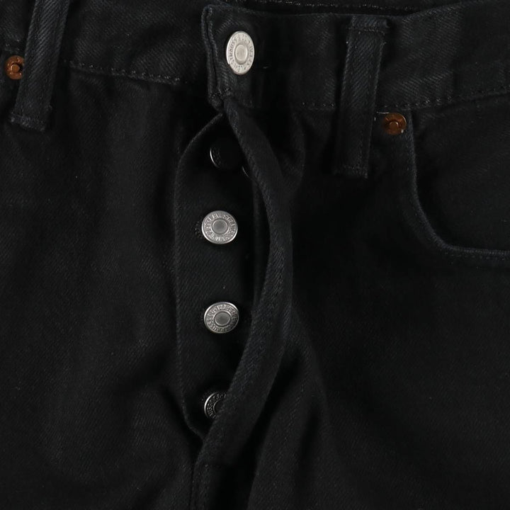 Levi's 501 Black Denim Straight Denim Pants for Men, W33 equivalent cotton black type Vintage Second Hand