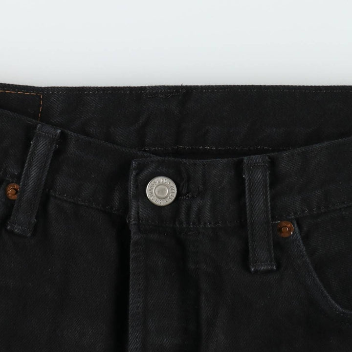 Levi's 501 Black Denim Straight Denim Pants for Men, W33 equivalent cotton black type Vintage Second Hand