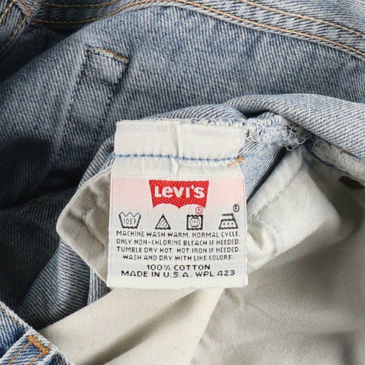 90'S Levi's 501-0193 Straight Denim Pants Made in USA Men's W36 Vintage cotton blue type Vintage Second Hand