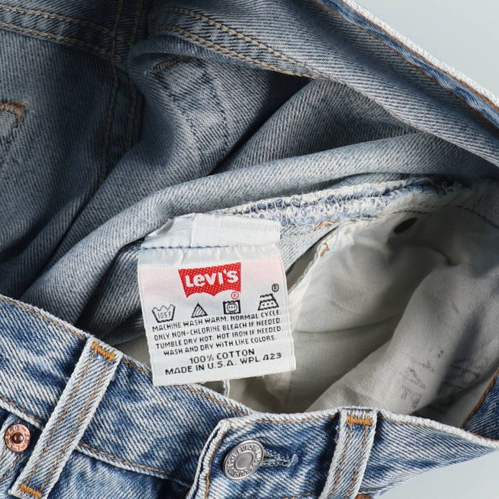 00'S Levi's 501-0193 Straight Denim Pants Made in USA Men's W30 equivalent cotton blue type Vintage Second Hand