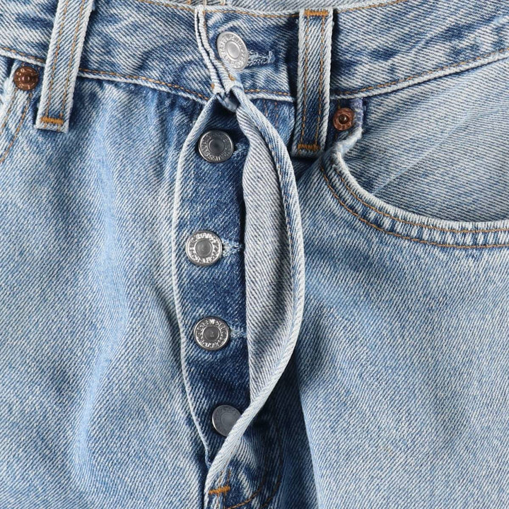 00'S Levi's 501-0193 Straight Denim Pants Made in USA Men's W30 equivalent cotton blue type Vintage Second Hand