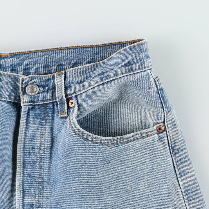 00'S Levi's 501-0193 Straight Denim Pants Made in USA Men's W30 equivalent cotton blue type Vintage Second Hand