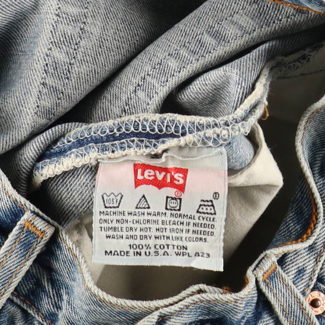 2000'S Levi's 6501-0193 Straight Denim Pants, Made in USA, Women's Size L (equivalent to W29) cotton blue type Vintage Second Hand
