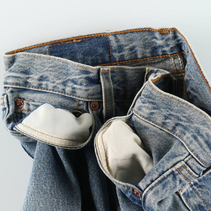2000'S Levi's 6501-0193 Straight Denim Pants, Made in USA, Women's Size L (equivalent to W29) cotton blue type Vintage Second Hand
