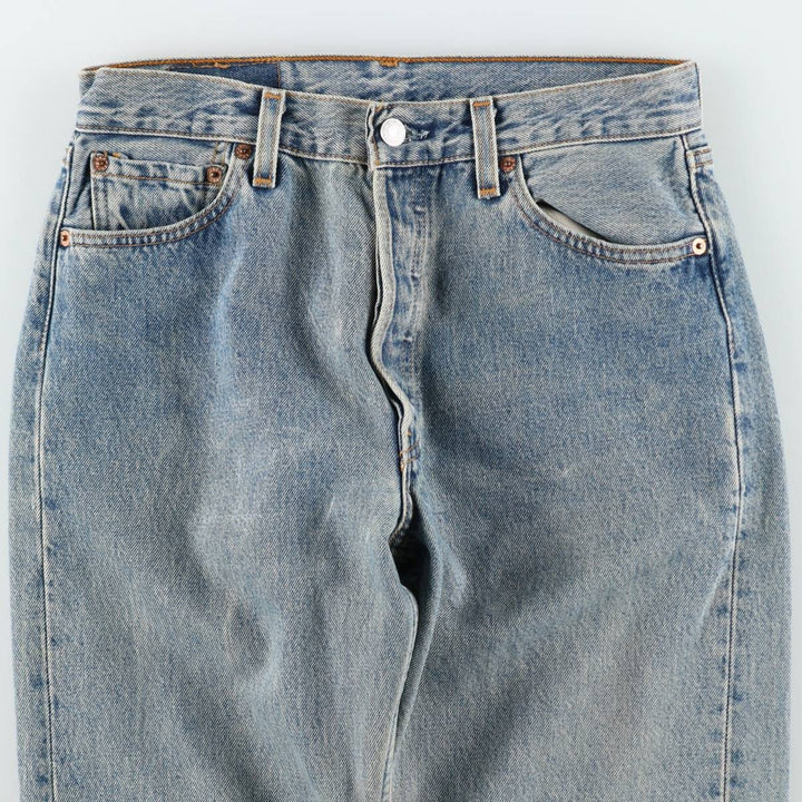2000'S Levi's 6501-0193 Straight Denim Pants, Made in USA, Women's Size L (equivalent to W29) cotton blue type Vintage Second Hand