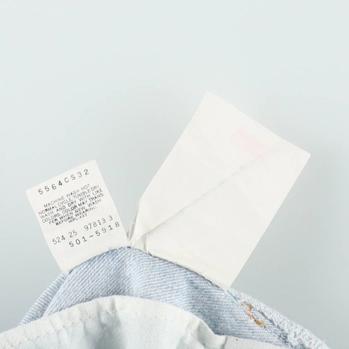 1990'S Levi's 501-5918 Straight Denim Pants, Made in USA, Men's Size W35 (approx.), Vintage cotton Blue type light blue Vintage Second Hand