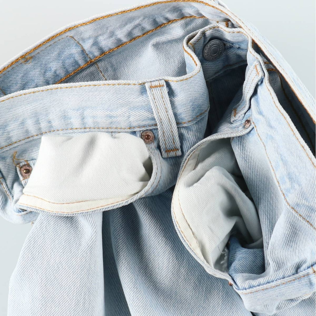 1990'S Levi's 501-5918 Straight Denim Pants, Made in USA, Men's Size W35 (approx.), Vintage cotton Blue type light blue Vintage Second Hand
