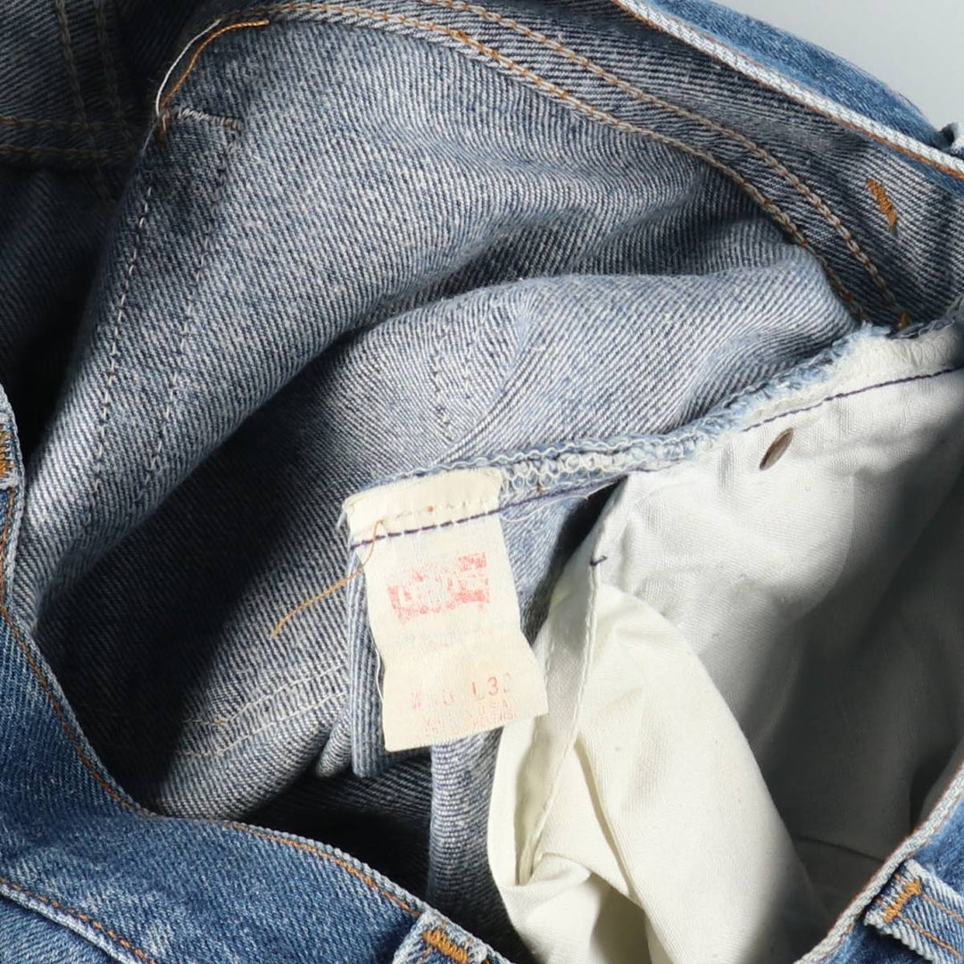 90'S Levi's 501-0115 Straight Denim Pants, Made in USA, Men's, W30, Vintage unclear blue type Vintage Second Hand