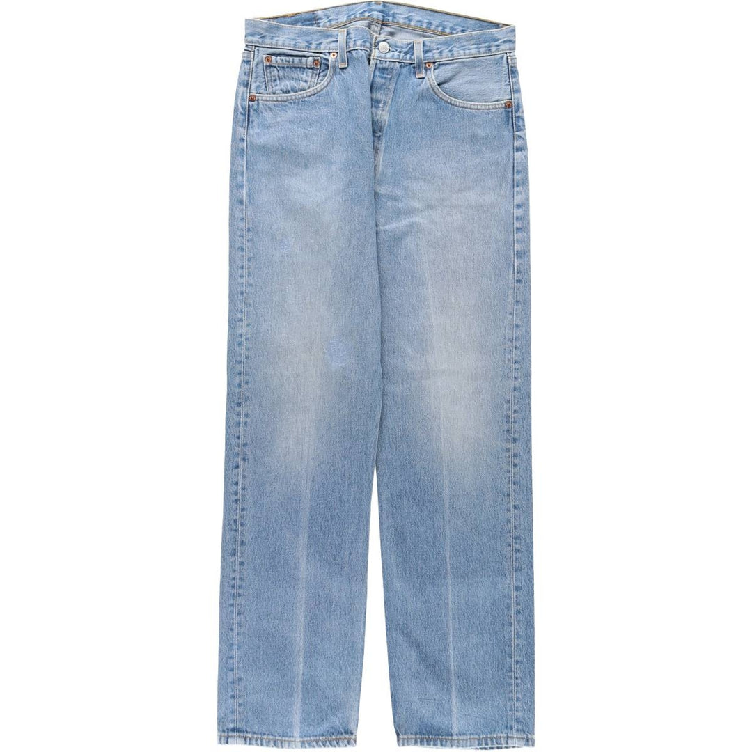 1990'S Levi's 501-0118 Straight Denim Pants, Made in USA, Men's Size W33 (approx.), Vintage cotton blue type Vintage Second Hand