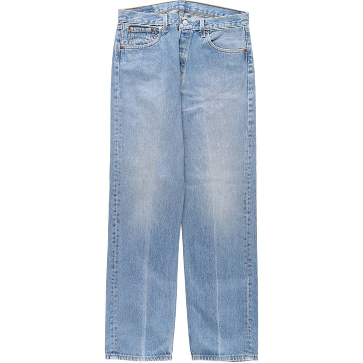 1990'S Levi's 501-0118 Straight Denim Pants, Made in USA, Men's Size W33 (approx.), Vintage cotton blue type Vintage Second Hand