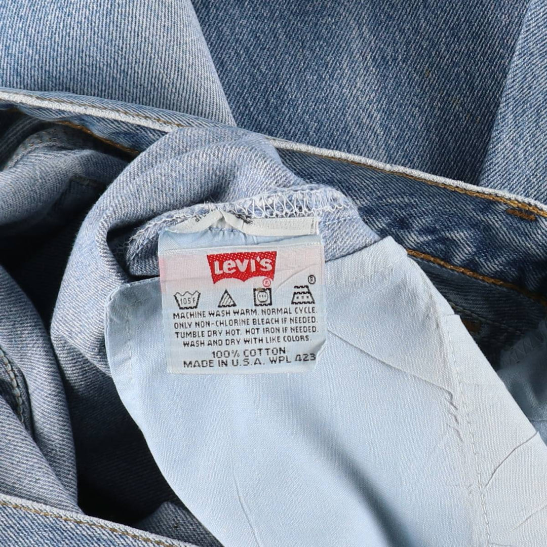 1990'S Levi's 501-0118 Straight Denim Pants, Made in USA, Men's Size W33 (approx.), Vintage cotton blue type Vintage Second Hand
