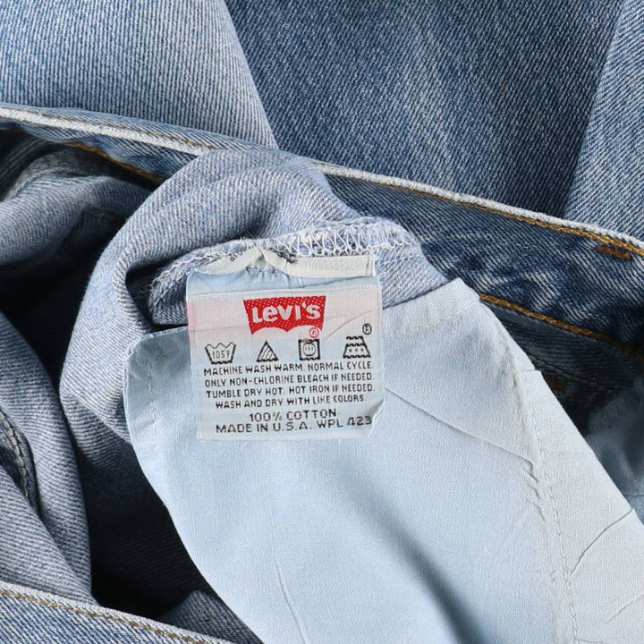 1990'S Levi's 501-0118 Straight Denim Pants, Made in USA, Men's Size W33 (approx.), Vintage cotton blue type Vintage Second Hand