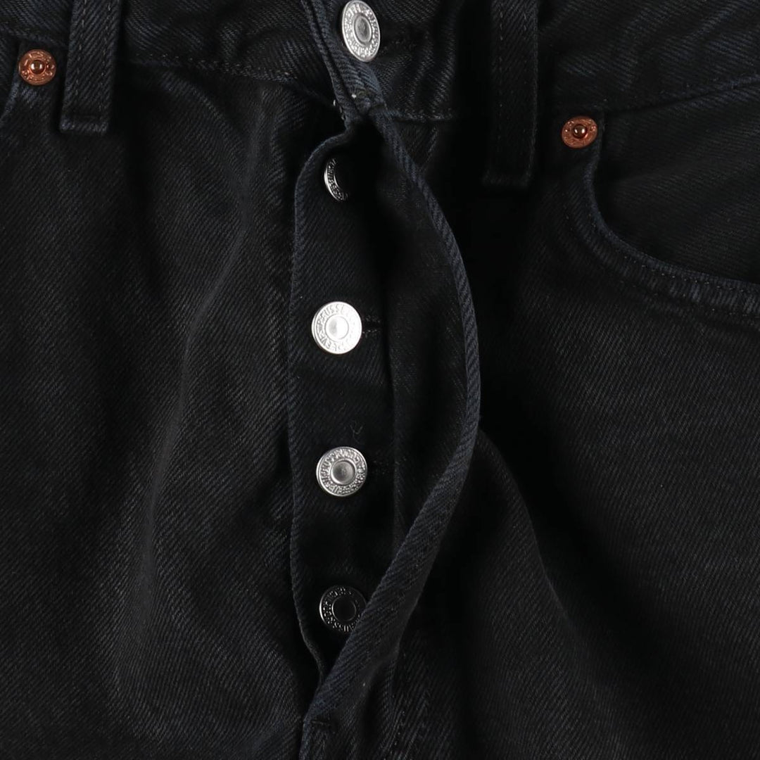 2000'S Levi's 0501-0165 Euro Model Black Denim Straight Leg Jeans, Men's W32 (approx.) cotton black type Vintage Second Hand