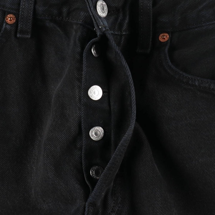 2000'S Levi's 0501-0165 Euro Model Black Denim Straight Leg Jeans, Men's W32 (approx.) cotton black type Vintage Second Hand