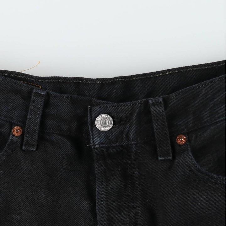 2000'S Levi's 0501-0165 Euro Model Black Denim Straight Leg Jeans, Men's W32 (approx.) cotton black type Vintage Second Hand
