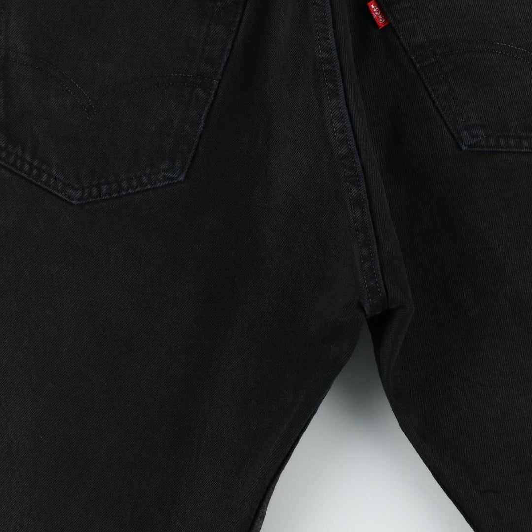 2000'S Levi's 0501-0165 Euro Model Black Denim Straight Leg Jeans, Men's W32 (approx.) cotton black type Vintage Second Hand