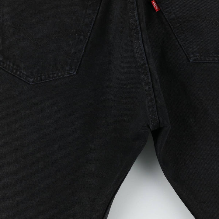 2000'S Levi's 0501-0165 Euro Model Black Denim Straight Leg Jeans, Men's W32 (approx.) cotton black type Vintage Second Hand