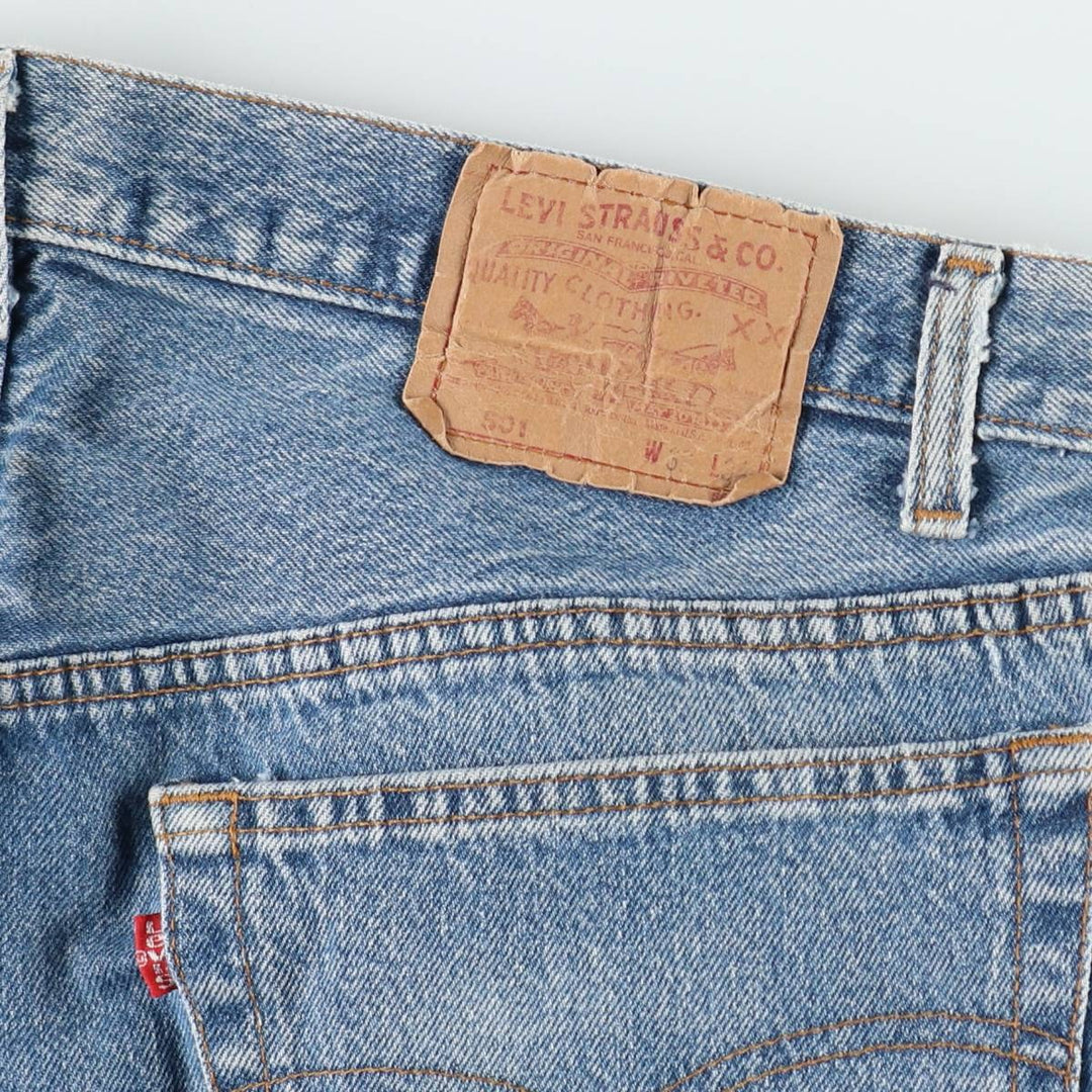 ~1990'S Levi's 501-0190 Straight Denim Pants, Made in USA, Men's W37 (approx.), Vintage cotton blue type Vintage Second Hand