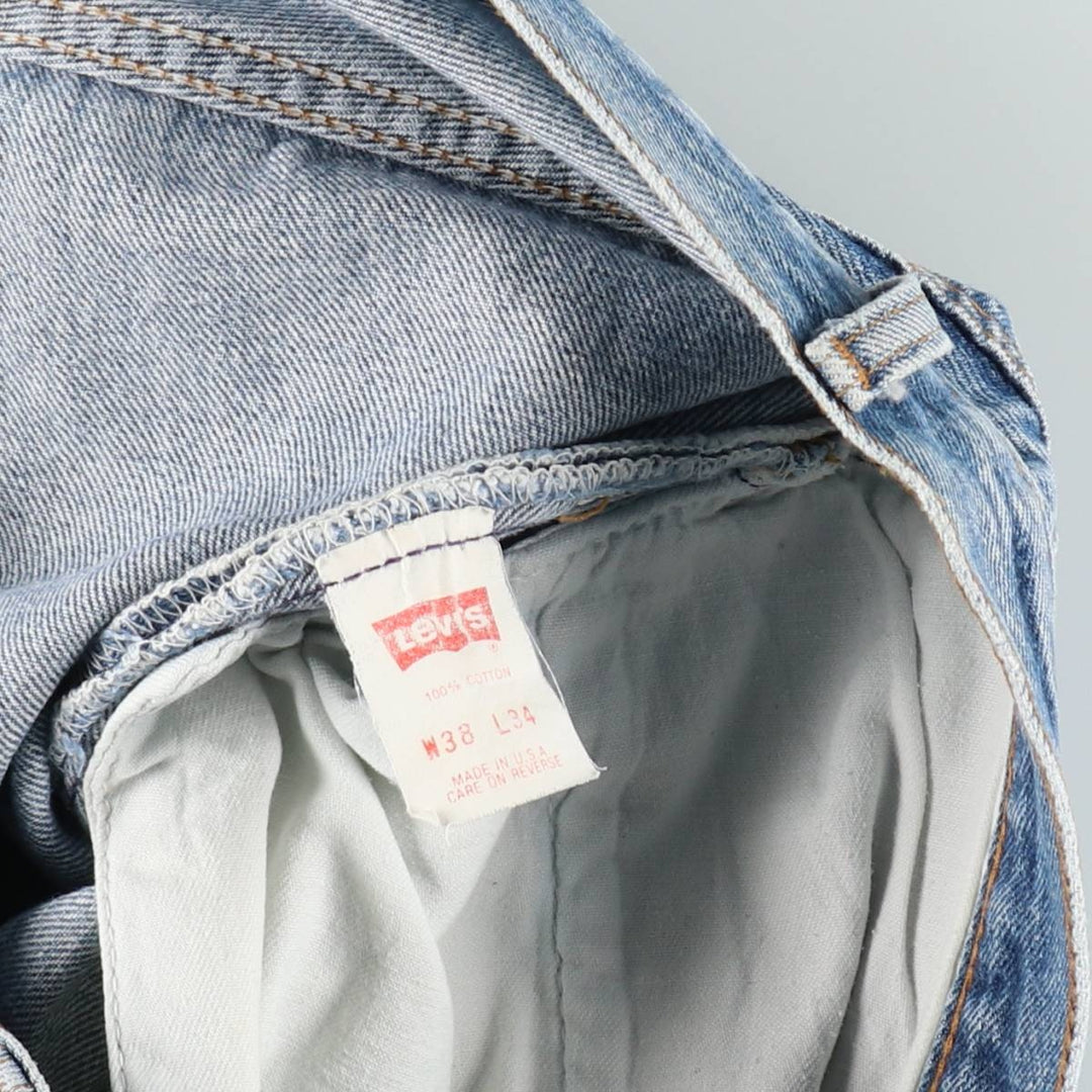 ~1990'S Levi's 501-0190 Straight Denim Pants, Made in USA, Men's W37 (approx.), Vintage cotton blue type Vintage Second Hand