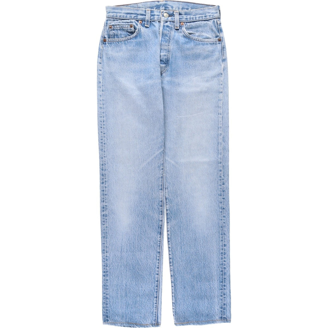 Levi's Straight Denim Pants, Women's Size L (equivalent to W28), Vintage. unclear blue type Vintage Second Hand