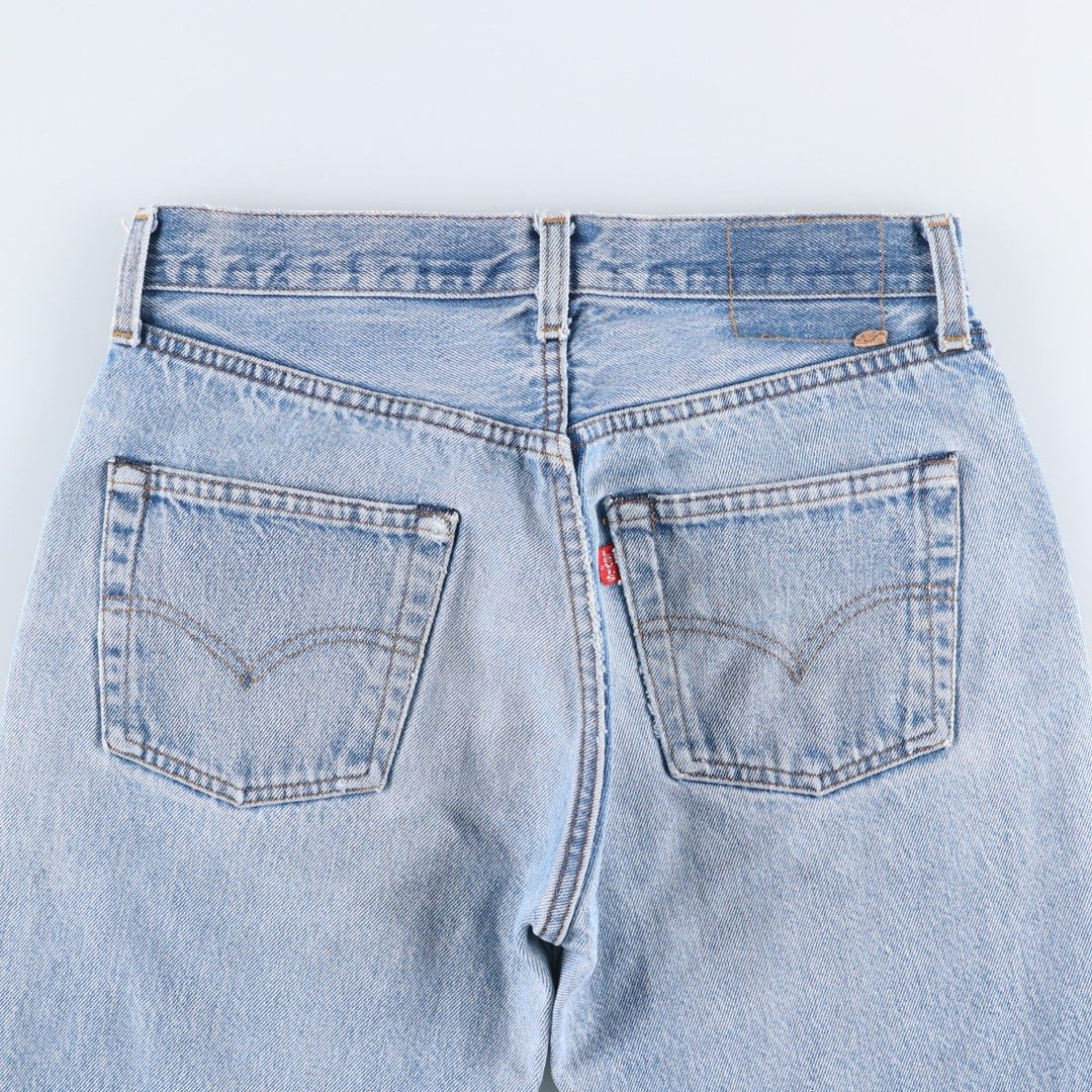 Levi's Straight Denim Pants, Women's Size L (equivalent to W28), Vintage. unclear blue type Vintage Second Hand