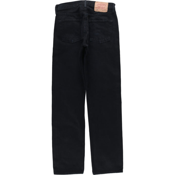 1990'S Levi's 00501-0121 Euro Model Black Denim Straight Leg Jeans Men's W29 (approx.) Vintage cotton black type Vintage Second Hand
