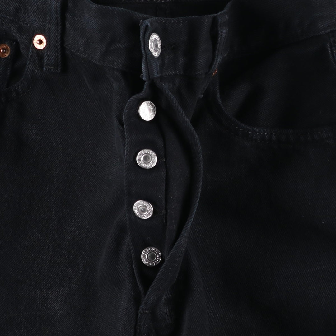 1990'S Levi's 00501-0121 Euro Model Black Denim Straight Leg Jeans Men's W29 (approx.) Vintage cotton black type Vintage Second Hand