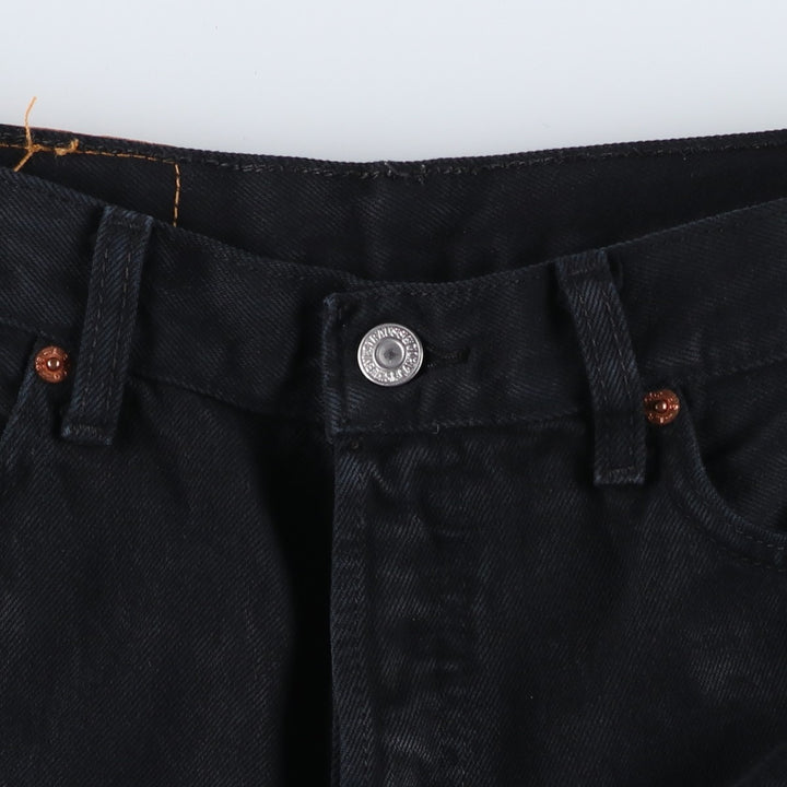1990'S Levi's 00501-0121 Euro Model Black Denim Straight Leg Jeans Men's W29 (approx.) Vintage cotton black type Vintage Second Hand