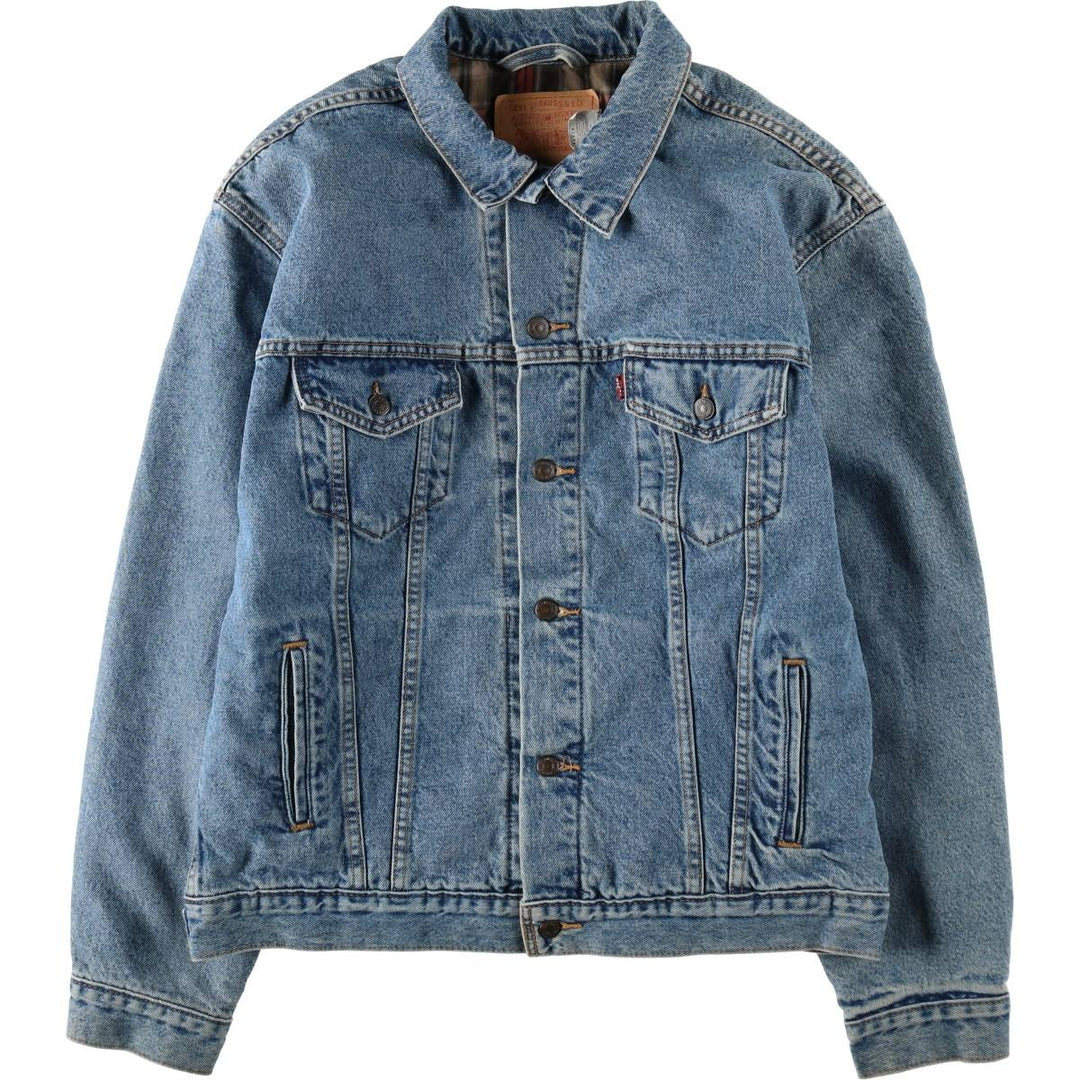 1990'S Levi's 70518-0350 Denim Jacket, Men's Size XL (approx.), Vintage cotton blue type Vintage Second Hand