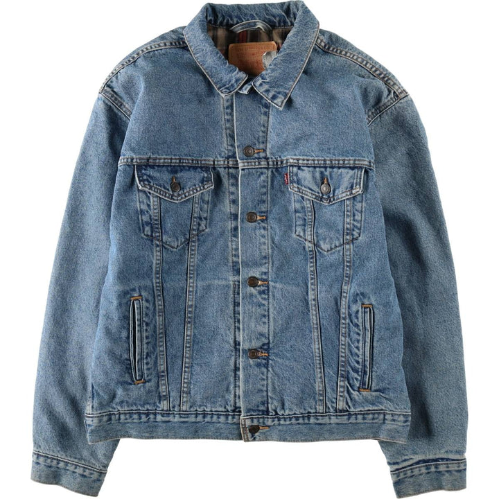 1990'S Levi's 70518-0350 Denim Jacket, Men's Size XL (approx.), Vintage cotton blue type Vintage Second Hand