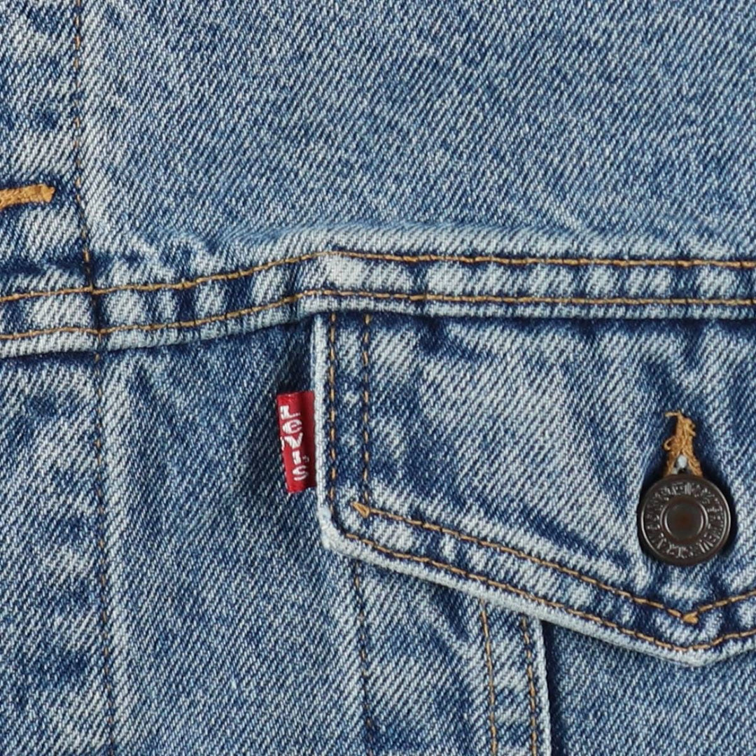 1990'S Levi's 70518-0350 Denim Jacket, Men's Size XL (approx.), Vintage cotton blue type Vintage Second Hand