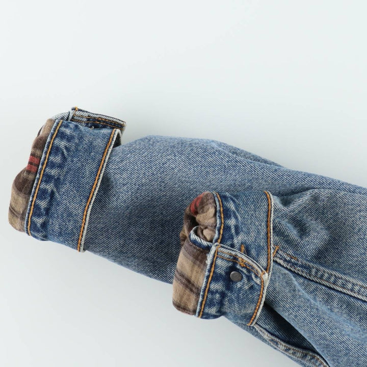 1990'S Levi's 70518-0350 Denim Jacket, Men's Size XL (approx.), Vintage cotton blue type Vintage Second Hand