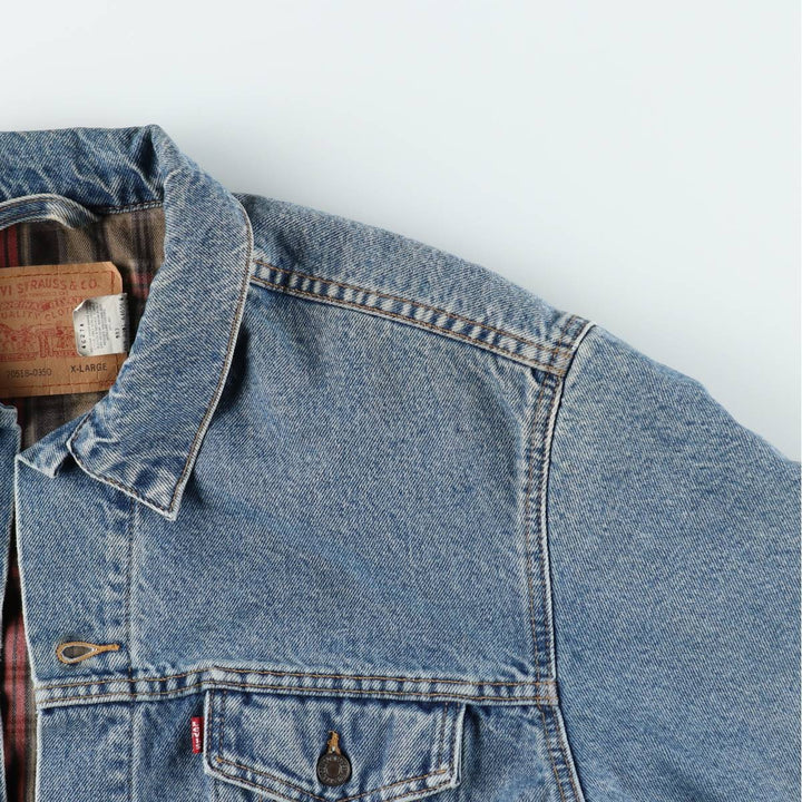 1990'S Levi's 70518-0350 Denim Jacket, Men's Size XL (approx.), Vintage cotton blue type Vintage Second Hand