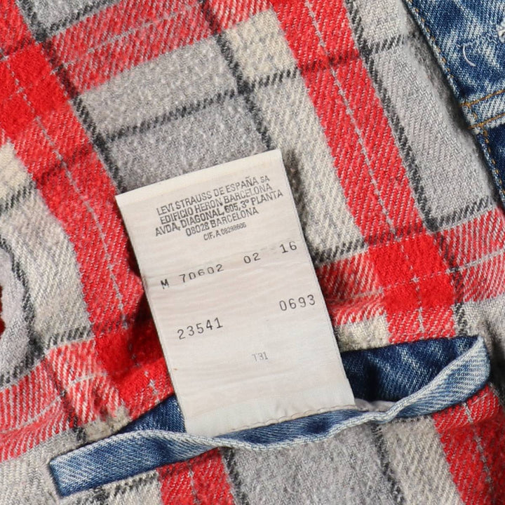 1990'S Levi's 70602-02 Denim Jacket (Men's Size M equivalent) Vintage cotton blue type Vintage Second Hand
