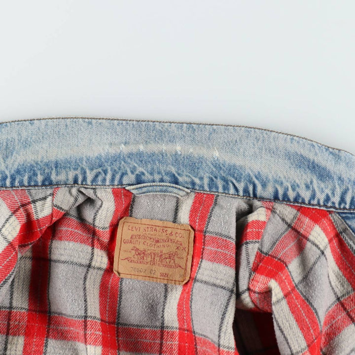 1990'S Levi's 70602-02 Denim Jacket (Men's Size M equivalent) Vintage cotton blue type Vintage Second Hand