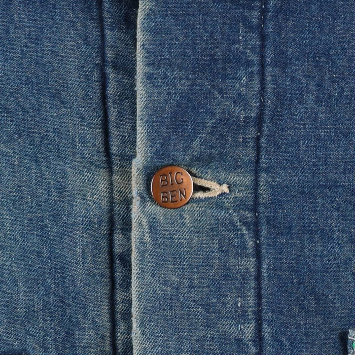 Vintage 1980'S Big Ben denim coverall, made in the USA, size XL, men's cotton blue type Vintage Second Hand